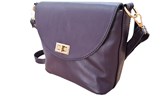 Real Soft Leather-Aubergine Shoulder 